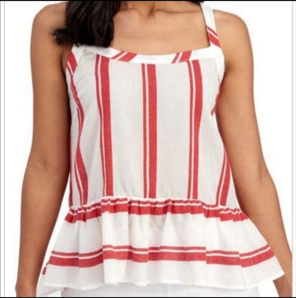 For The Republic Striped lightweight tank top